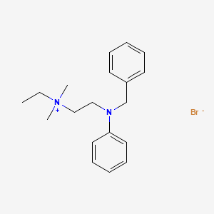 molecular formula C19H27BrN2 B12787880 (2-N-Benzylanilinoethyl)ethyldimethylammonium bromide CAS No. 13928-80-8