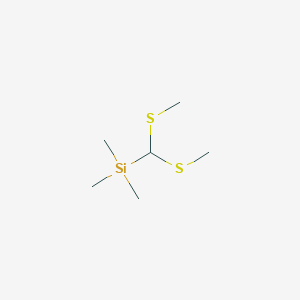molecular formula C6H16S2Si B1278793 Bis(methylthio)(trimethylsilyl)methane CAS No. 37891-79-5