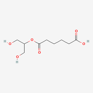 molecular formula C9H16O6 B12788015 Glyceryl 2-adipate CAS No. 686774-80-1