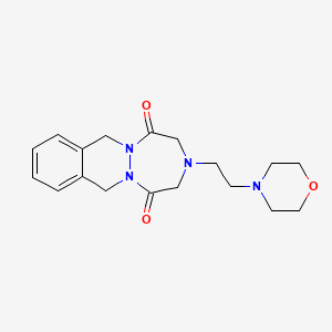 3-(2-(4-Morpholinyl)ethyl)-3,4,7,12-tetrahydro-1H-(1,2,5)triazepino(1,2-b)phthalazine-1,5(2H)-dione