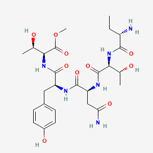 L-Threonine, L-2-aminobutanoyl-L-threonyl-L-asparaginyl-L-tyrosyl-, methyl ester