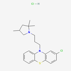 2-Chloro-10-(3-(2,2,4-trimethyl-1-pyrrolidinyl)propyl)-10H-phenothiazine monohydrochloride