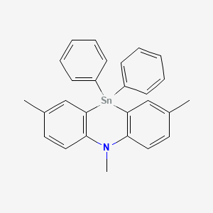 2,5,8-Trimethyl-10,10-diphenyl-5,10-dihydrodibenzo(b,e)(1,4)azastannine