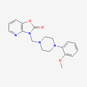 Oxazolo(4,5-b)pyridin-2(3H)-one, 3-((4-(2-methoxyphenyl)-1-piperazinyl)methyl)-