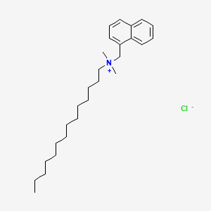 molecular formula C27H44ClN B12788072 Dimethyl(naphthylmethyl)tetradecylammonium chloride CAS No. 38510-43-9