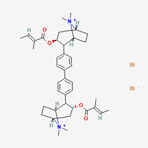 Biphenylene-(4,4')-bis-methyl-(3-beta-tigloyloxy)-tropaniumbromid [German]