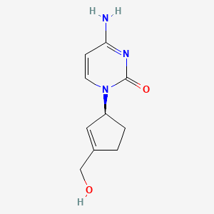 2(1H)-Pyrimidinone, 4-amino-1-(3-(hydroxymethyl)-2-cyclopenten-1-yl)-, (R)-