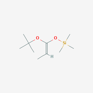 molecular formula C10H22O2Si B1278815 (1E)-1-叔丁氧基-1-(三甲基甲硅烷氧基)丙烯 CAS No. 72658-10-7