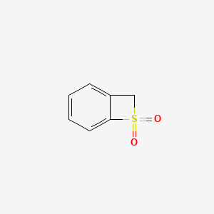 molecular formula C7H6O2S B12788186 7-Thiabicyclo(4.2.0)octa-1,3,5-triene 7,7-dioxide CAS No. 16065-50-2