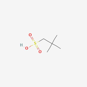 molecular formula C5H12O3S B12788206 2,2-Dimethyl-1-propanesulfonic acid CAS No. 5455-58-3