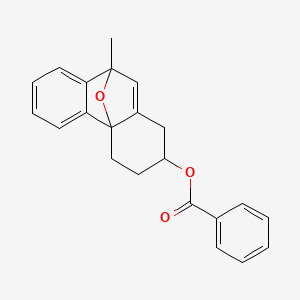 molecular formula C22H20O3 B12788247 2H-4a,9-Epoxyphenanthren-2-ol, 1,3,4,9-tetrahydro-9-methyl-, benzoate CAS No. 64271-93-8