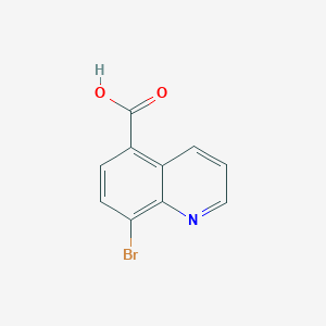 molecular formula C10H6BrNO2 B1278826 8-溴喹啉-5-羧酸 CAS No. 204782-96-7