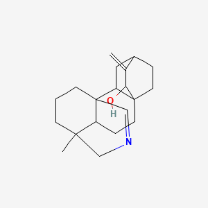 molecular formula C20H29NO B12788323 Atisine, azomethine CAS No. 18041-82-2