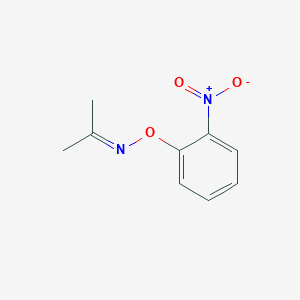 molecular formula C9H10N2O3 B12788340 N-(2-nitrophenoxy)propan-2-imine CAS No. 13680-05-2