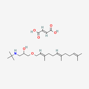 1-(t-Butylamino)-3-((3,7,11-trimethyl-2,6,10-dodecatrienyl)oxy)-2-propanol maleate