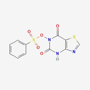 6-((Phenylsulfonyl)oxy)(1,3)thiazolo(4,5-d)pyrimidine-5,7(4H,6H)-dione