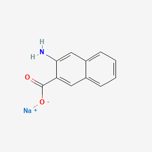 molecular formula C11H8NNaO2 B12788414 Sodium 3-amino-2-naphthoate CAS No. 5959-53-5