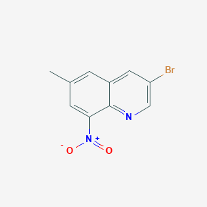 molecular formula C10H7BrN2O2 B1278843 3-Bromo-6-methyl-8-nitroquinoline CAS No. 210708-23-9