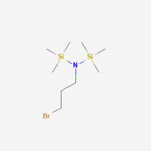 molecular formula C9H24BrNSi2 B1278845 3-bromo-N,N-bis(trimethylsilyl)propan-1-amine CAS No. 172851-95-5