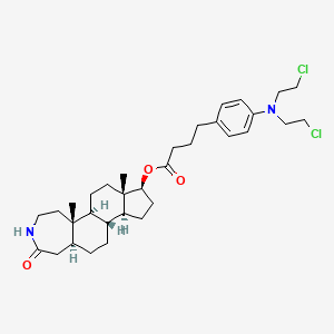 17beta-Hydroxy-3-aza-A-homo-5alpha-androstan-4-one p-(N,N-bis(2-chloroethyl)amino)phenylbutyrate