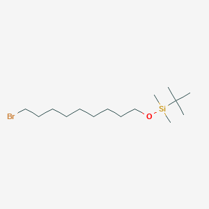 B1278846 Silane, [(9-bromononyl)oxy](1,1-dimethylethyl)dimethyl- CAS No. 149051-24-1