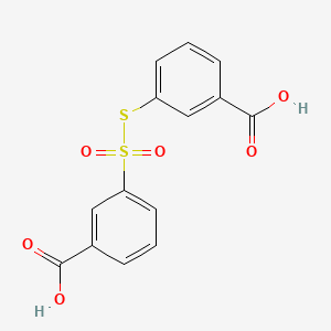 3-(((3-Carboxyphenyl)sulfonyl)thio)benzoic acid