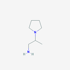 molecular formula C7H16N2 B1278852 2-Pyrrolidin-1-yl-propylamine CAS No. 50998-07-7