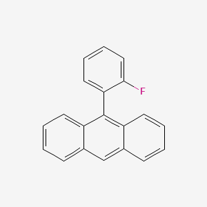 molecular formula C20H13F B12788524 9-(2-Fluorophenyl)anthracene CAS No. 737-24-6