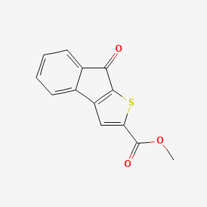 molecular formula C13H8O3S B12788534 Methyl 8-oxo-8H-indeno(2,1-b)thiophene-2-carboxylate CAS No. 13132-10-0