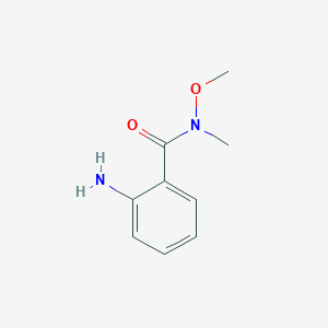 molecular formula C9H12N2O2 B1278854 2-amino-N-methoxy-N-methylbenzamide CAS No. 133776-41-7