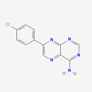 7-(4-Chlorophenyl)pteridin-4-amine