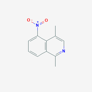 molecular formula C11H10N2O2 B12788559 1,4-Dimethyl-5-nitroisoquinoline CAS No. 59261-38-0