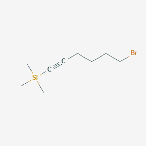 molecular formula C9H17BrSi B1278860 Silane, (6-bromo-1-hexynyl)trimethyl- CAS No. 91656-99-4