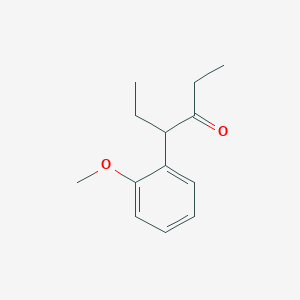 molecular formula C13H18O2 B12788630 4-(2-Methoxyphenyl)hexan-3-one CAS No. 27432-41-3