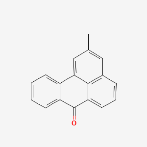 molecular formula C18H12O B12788631 7H-Benz[de]anthracen-7-one, 2-methyl- CAS No. 82-03-1