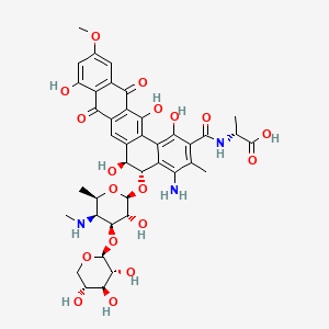 molecular formula C40H45N3O18 B12788640 4-Aminopradimicin A CAS No. 153619-31-9