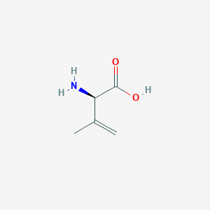 molecular formula C5H9NO2 B1278866 3-Butenoic acid, 2-amino-3-methyl-, (R)- CAS No. 60103-01-7