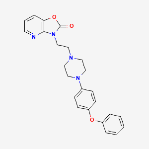 Oxazolo(4,5-b)pyridin-2(3H)-one, 3-(2-(4-(4-phenoxyphenyl)-1-piperazinyl)ethyl)-