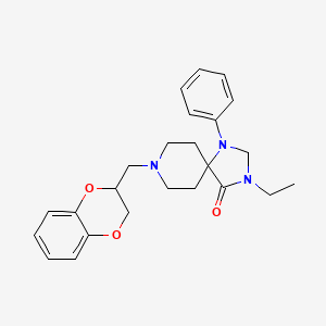 8-(2,3-Dihydro-1,4-benzodioxin-2-ylmethyl)-3-ethyl-1-phenyl-1,3,8-triazaspiro[4.5]decan-4-one