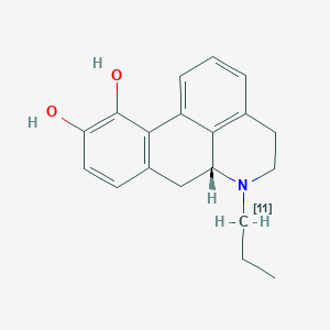 molecular formula C19H21NO2 B12788722 Propylnorapomorphine C-11 CAS No. 340982-45-8