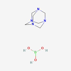 molecular formula C6H15BN4O3 B12788725 Methenamine borate CAS No. 27401-86-1