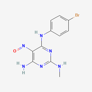 N(4)-(4-Bromophenyl)-N(2)-methyl-5-nitroso-2,4,6-pyrimidinetriamine