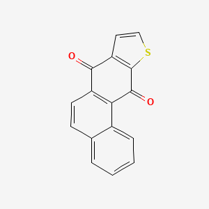 molecular formula C16H8O2S B12788816 Naphtho[2,1-f][1]benzothiole-7,11-dione CAS No. 7495-38-7