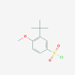 molecular formula C11H15ClO3S B1278883 3-叔丁基-4-甲氧基-苯磺酰氯 CAS No. 69129-42-6