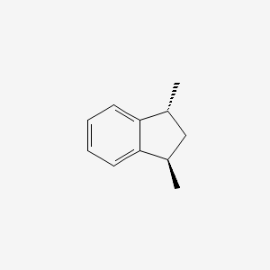 molecular formula C11H14 B12788831 trans-1,3-Dimethylindan CAS No. 200426-00-2