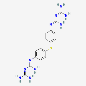 N-(4-((4-((((Amino(imino)methyl)amino)(imino)methyl)amino)phenyl)thio)phenyl)dicarbonimidoic diamide/imido