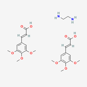 1,2-Ethanediamine bis(3-(3,4,5-trimethoxyphenyl)-2-propenoate)