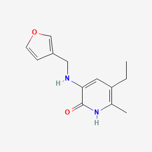 2(1H)-Pyridinone, 5-ethyl-3-((3-furanylmethyl)amino)-6-methyl-