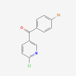 molecular formula C12H7BrClNO B1278889 5-(4-Bromobenzoyl)-2-chloropyridine CAS No. 192437-73-3