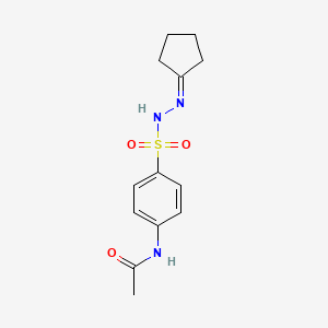 N-(4-((2-Cyclopentylidenehydrazino)sulfonyl)phenyl)acetamide